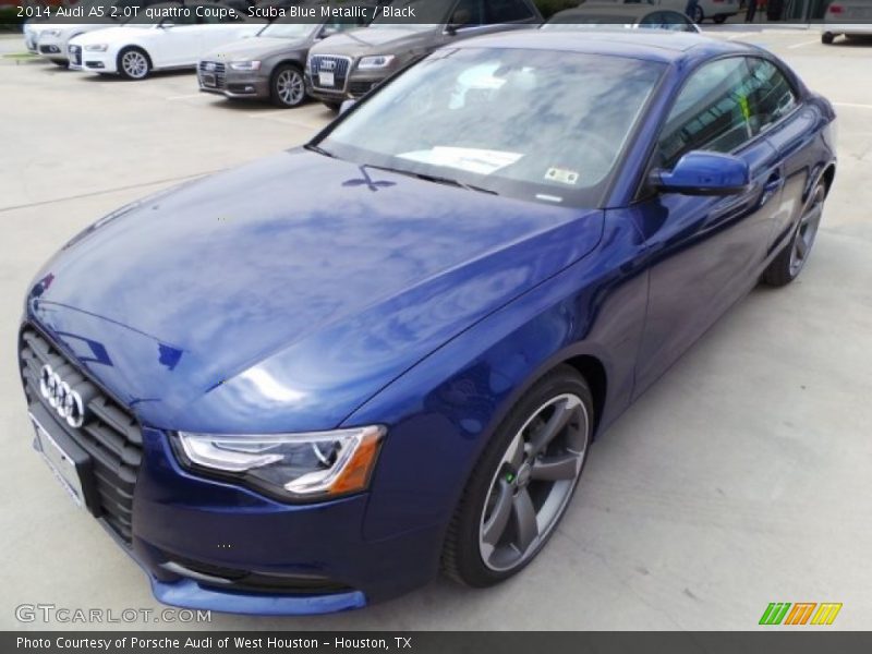 Scuba Blue Metallic / Black 2014 Audi A5 2.0T quattro Coupe