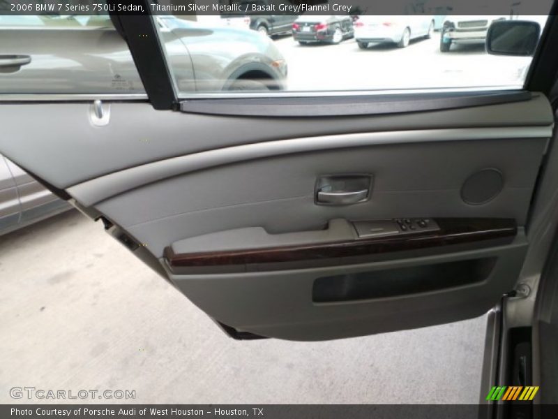 Titanium Silver Metallic / Basalt Grey/Flannel Grey 2006 BMW 7 Series 750Li Sedan