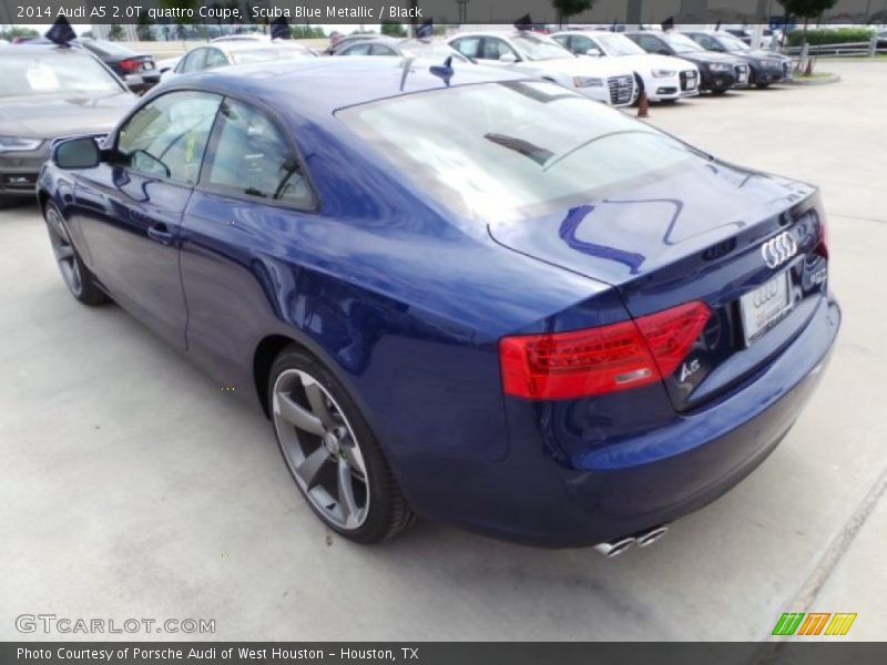 Scuba Blue Metallic / Black 2014 Audi A5 2.0T quattro Coupe