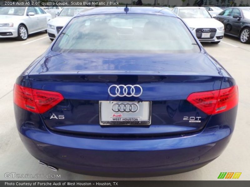 Scuba Blue Metallic / Black 2014 Audi A5 2.0T quattro Coupe