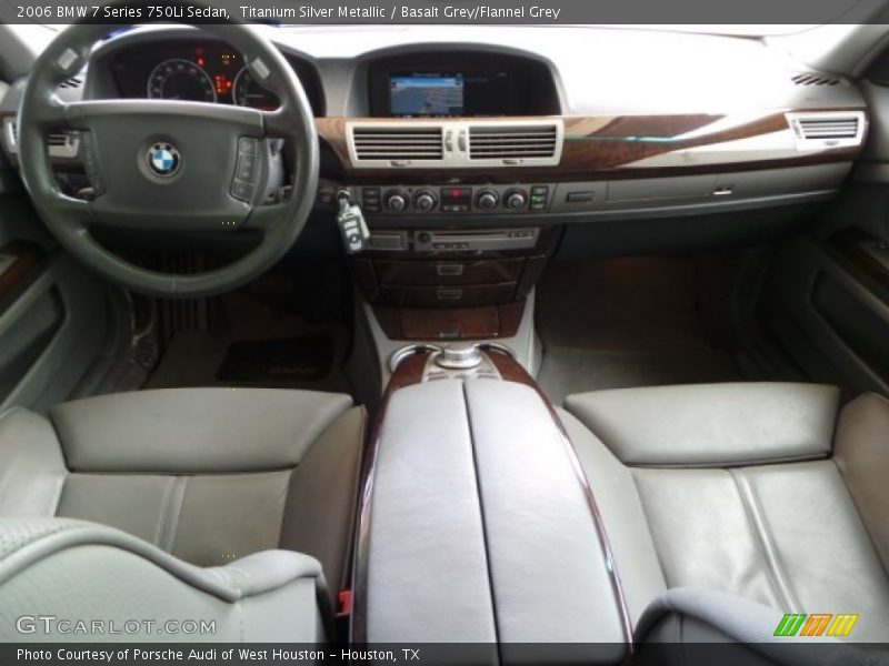 Titanium Silver Metallic / Basalt Grey/Flannel Grey 2006 BMW 7 Series 750Li Sedan