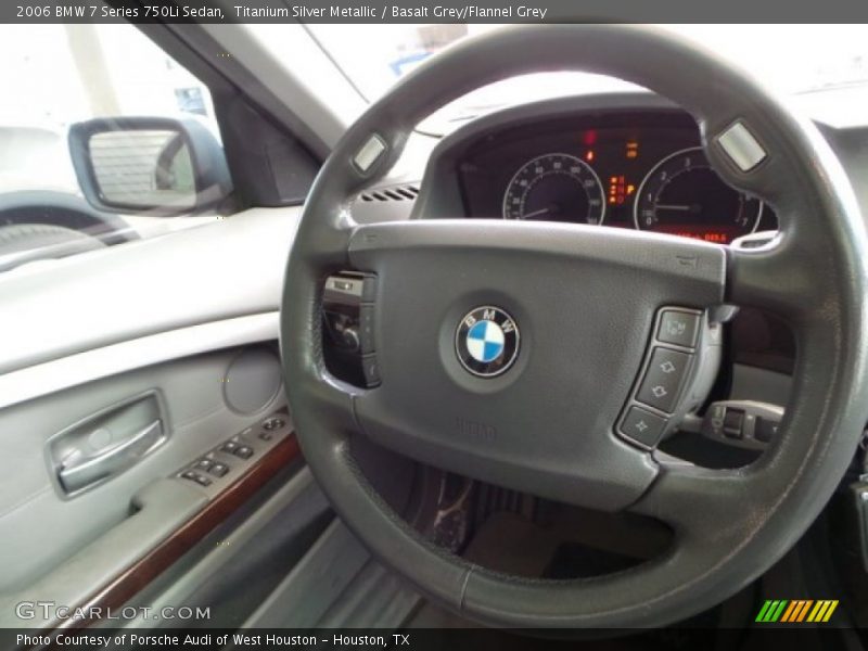 Titanium Silver Metallic / Basalt Grey/Flannel Grey 2006 BMW 7 Series 750Li Sedan