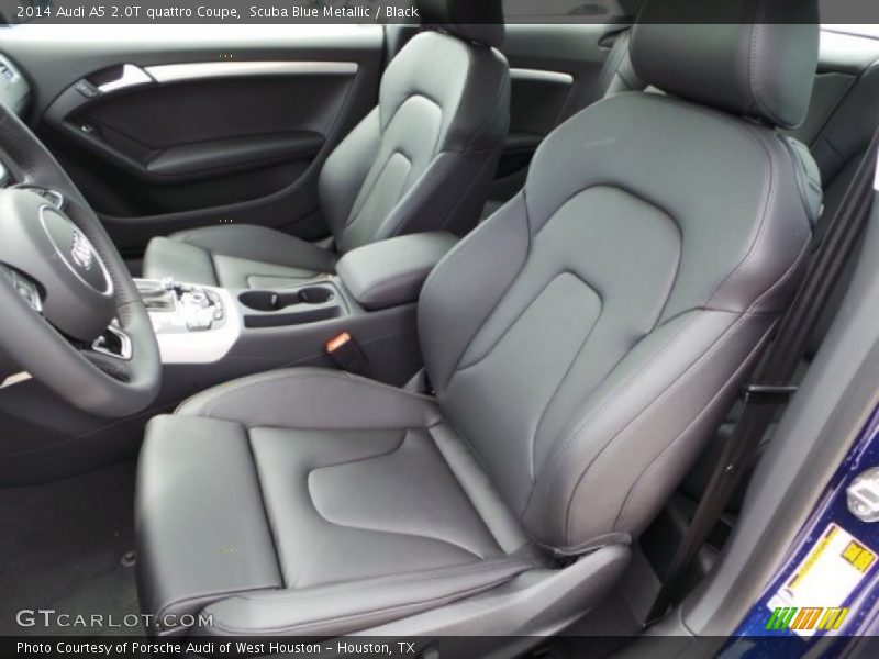 Scuba Blue Metallic / Black 2014 Audi A5 2.0T quattro Coupe