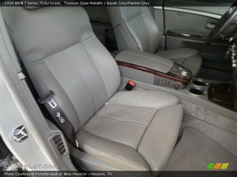 Titanium Silver Metallic / Basalt Grey/Flannel Grey 2006 BMW 7 Series 750Li Sedan