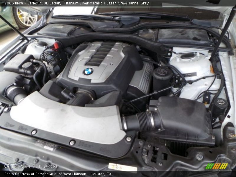 Titanium Silver Metallic / Basalt Grey/Flannel Grey 2006 BMW 7 Series 750Li Sedan