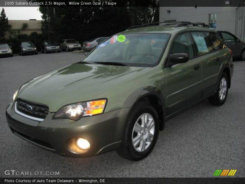 Willow Green Opal / Taupe 2005 Subaru Outback 2.5i Wagon