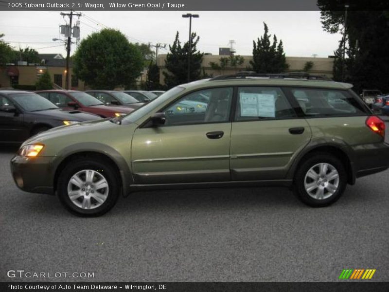 Willow Green Opal / Taupe 2005 Subaru Outback 2.5i Wagon