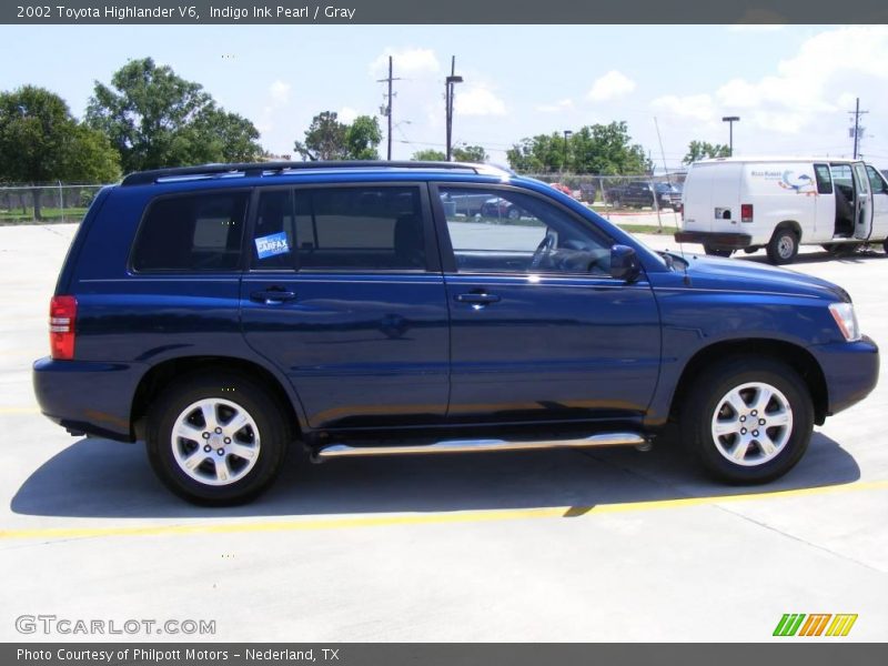 Indigo Ink Pearl / Gray 2002 Toyota Highlander V6