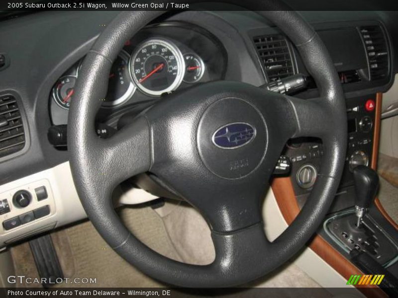 Willow Green Opal / Taupe 2005 Subaru Outback 2.5i Wagon