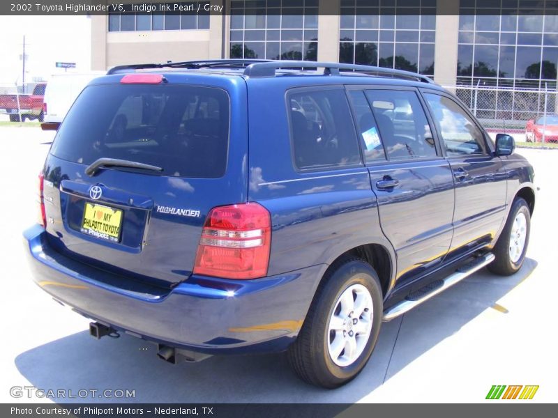 Indigo Ink Pearl / Gray 2002 Toyota Highlander V6