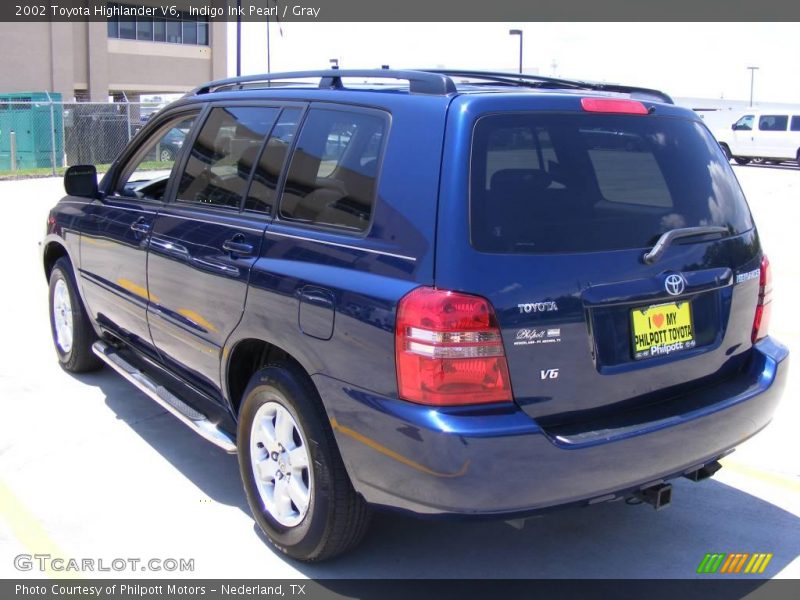 Indigo Ink Pearl / Gray 2002 Toyota Highlander V6