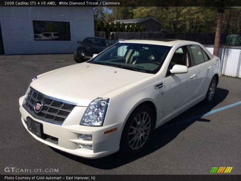 White Diamond Tricoat / Cashmere 2008 Cadillac STS 4 V8 AWD