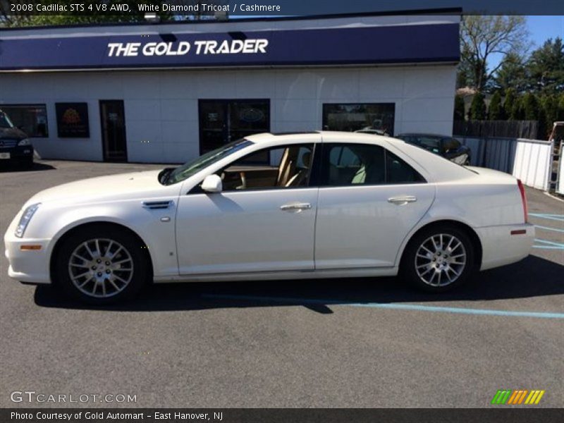 White Diamond Tricoat / Cashmere 2008 Cadillac STS 4 V8 AWD