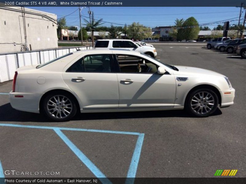 White Diamond Tricoat / Cashmere 2008 Cadillac STS 4 V8 AWD