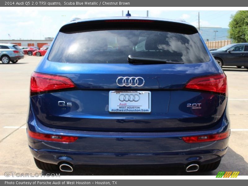 Scuba Blue Metallic / Chestnut Brown 2014 Audi Q5 2.0 TFSI quattro