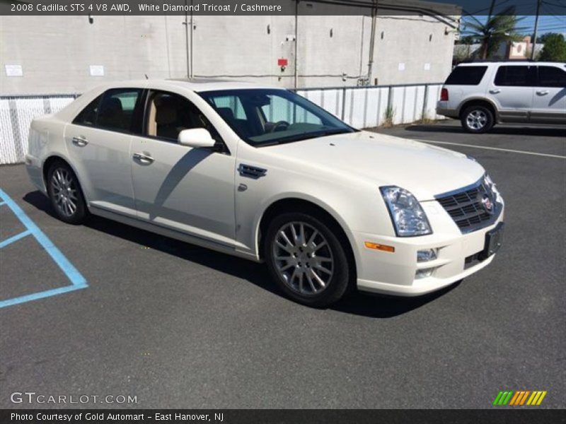 White Diamond Tricoat / Cashmere 2008 Cadillac STS 4 V8 AWD