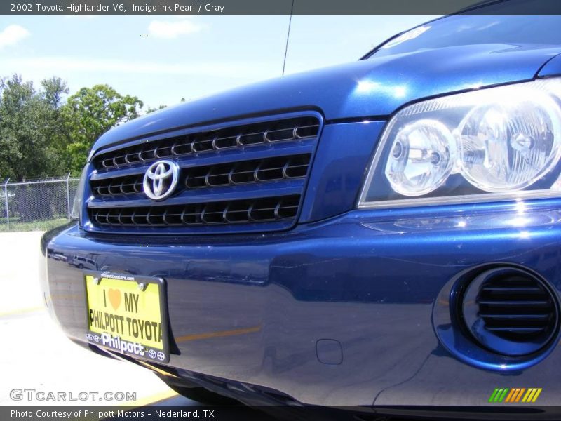 Indigo Ink Pearl / Gray 2002 Toyota Highlander V6