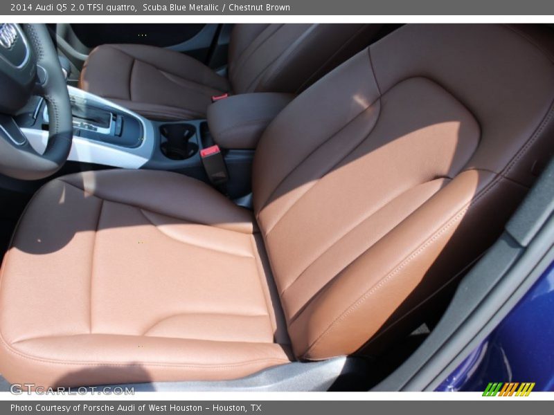 Scuba Blue Metallic / Chestnut Brown 2014 Audi Q5 2.0 TFSI quattro