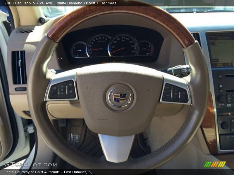 White Diamond Tricoat / Cashmere 2008 Cadillac STS 4 V8 AWD