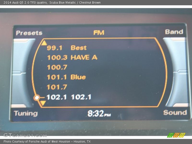 Scuba Blue Metallic / Chestnut Brown 2014 Audi Q5 2.0 TFSI quattro
