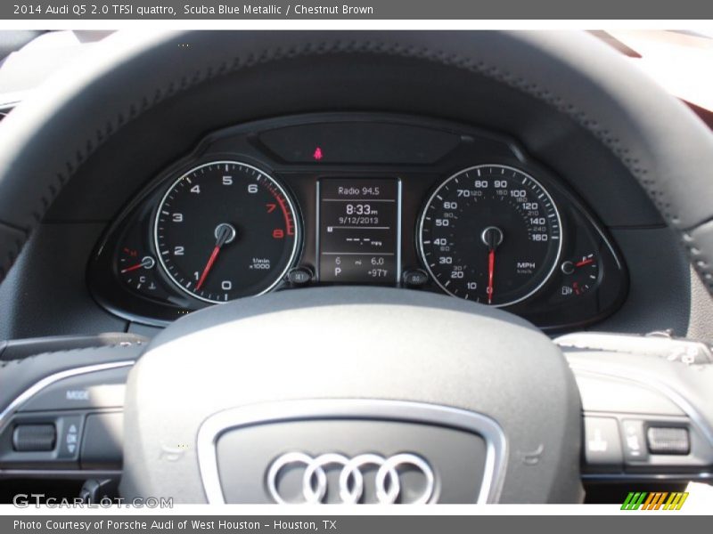 Scuba Blue Metallic / Chestnut Brown 2014 Audi Q5 2.0 TFSI quattro