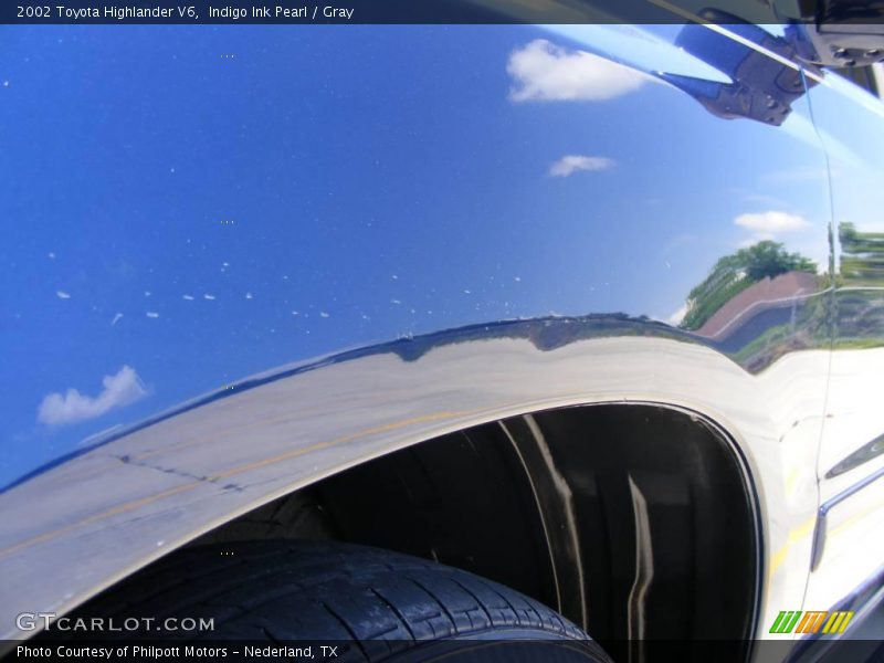 Indigo Ink Pearl / Gray 2002 Toyota Highlander V6