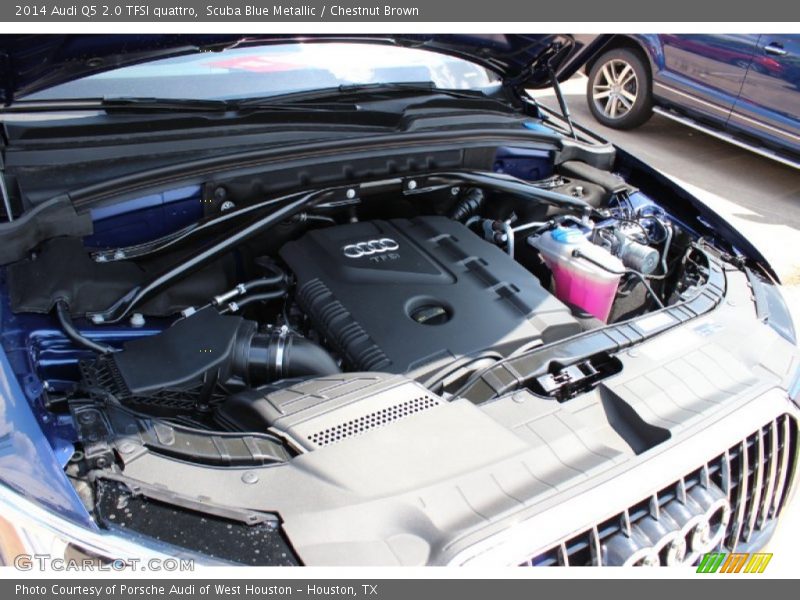 Scuba Blue Metallic / Chestnut Brown 2014 Audi Q5 2.0 TFSI quattro