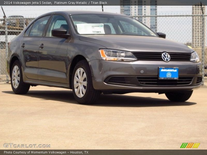 Platinum Gray Metallic / Titan Black 2014 Volkswagen Jetta S Sedan