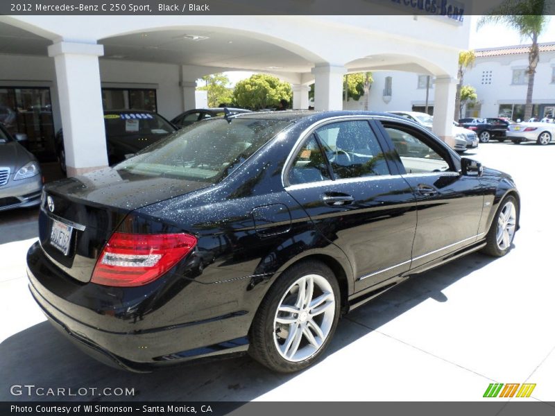 Black / Black 2012 Mercedes-Benz C 250 Sport