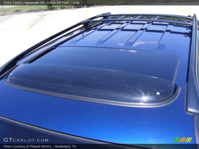 Indigo Ink Pearl / Gray 2002 Toyota Highlander V6