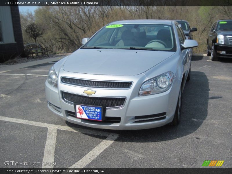 Silver Ice Metallic / Titanium 2012 Chevrolet Malibu LT