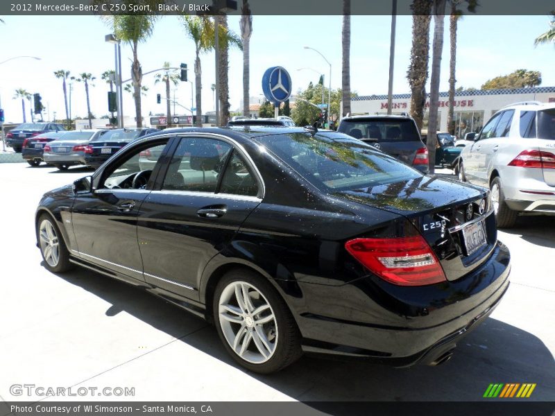 Black / Black 2012 Mercedes-Benz C 250 Sport