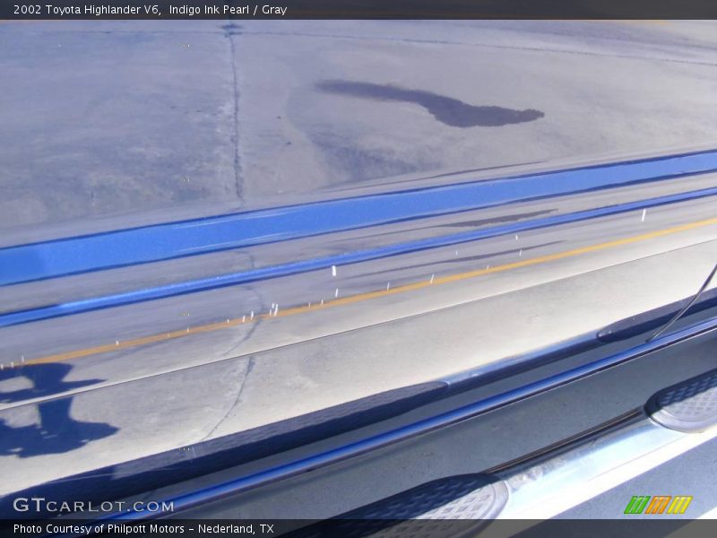 Indigo Ink Pearl / Gray 2002 Toyota Highlander V6