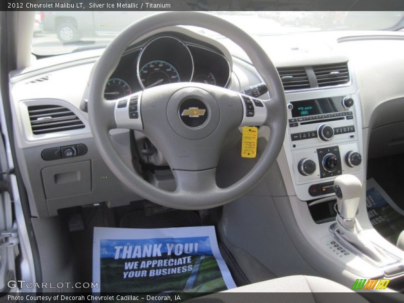 Silver Ice Metallic / Titanium 2012 Chevrolet Malibu LT