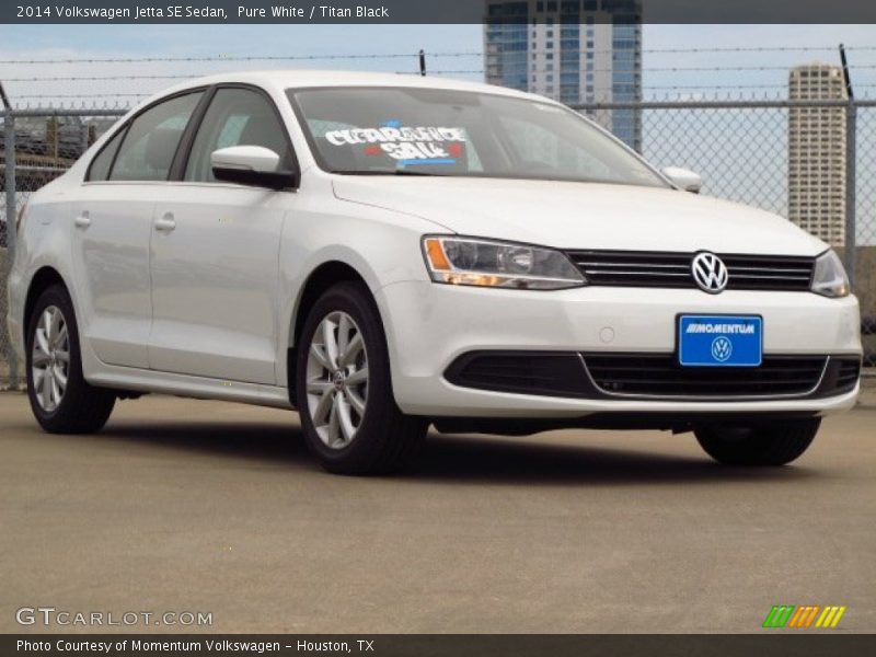 Pure White / Titan Black 2014 Volkswagen Jetta SE Sedan