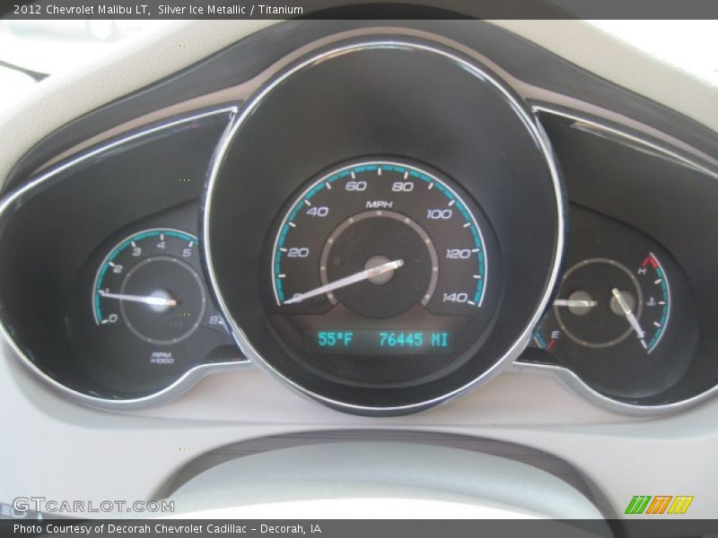 Silver Ice Metallic / Titanium 2012 Chevrolet Malibu LT