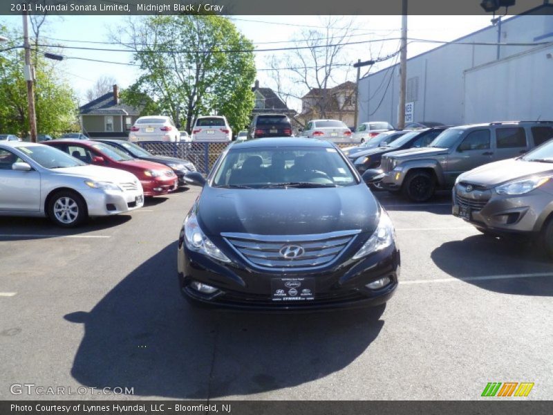Midnight Black / Gray 2011 Hyundai Sonata Limited