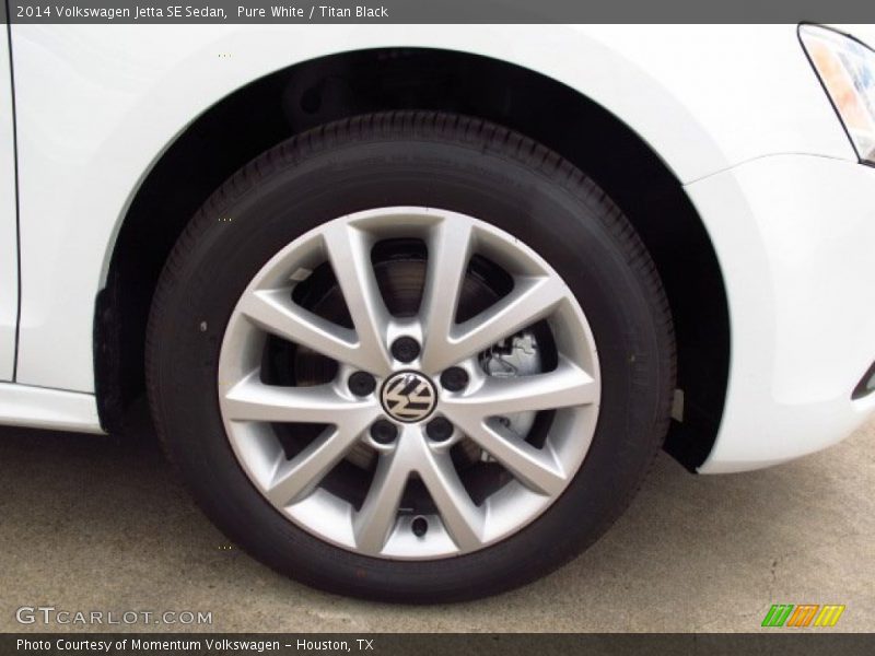 Pure White / Titan Black 2014 Volkswagen Jetta SE Sedan