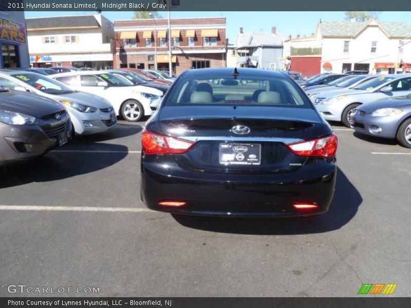 Midnight Black / Gray 2011 Hyundai Sonata Limited