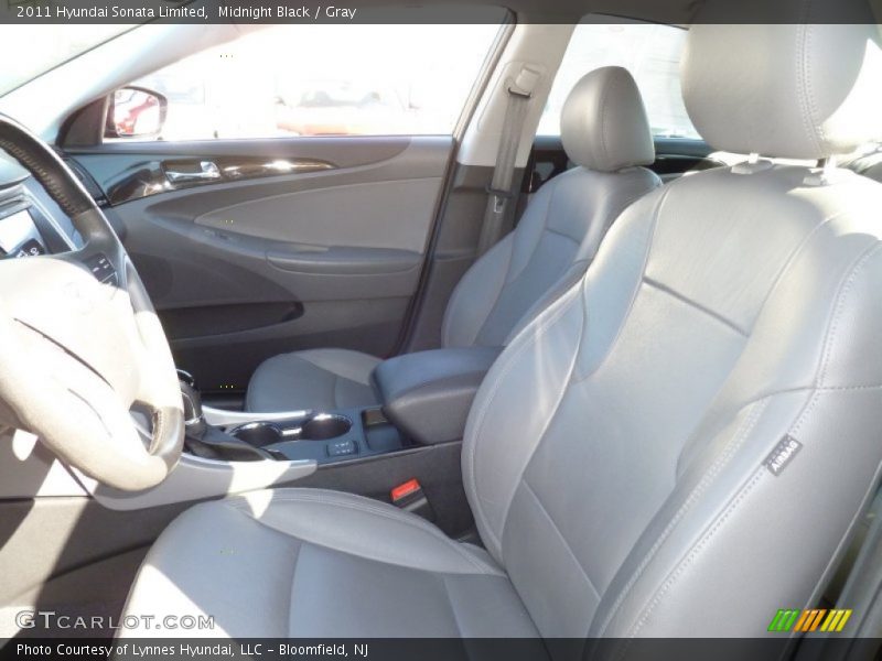 Midnight Black / Gray 2011 Hyundai Sonata Limited