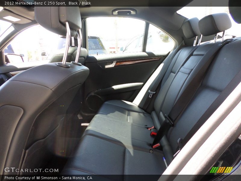 Black / Black 2012 Mercedes-Benz C 250 Sport
