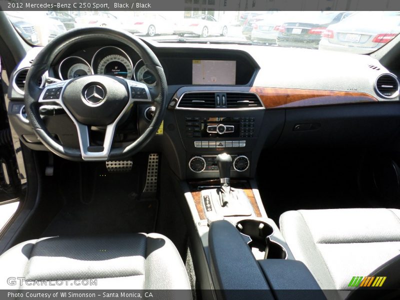 Black / Black 2012 Mercedes-Benz C 250 Sport