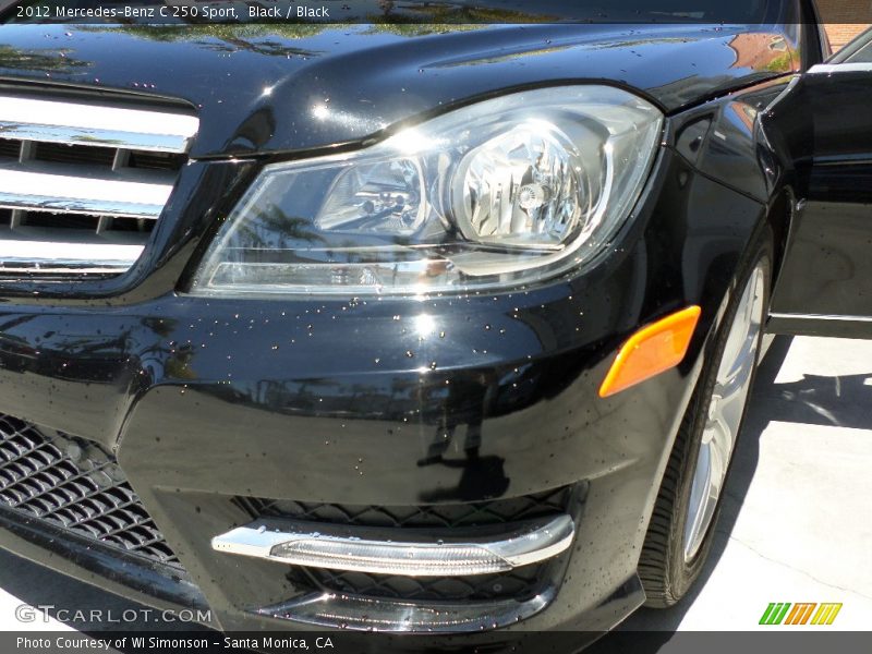 Black / Black 2012 Mercedes-Benz C 250 Sport
