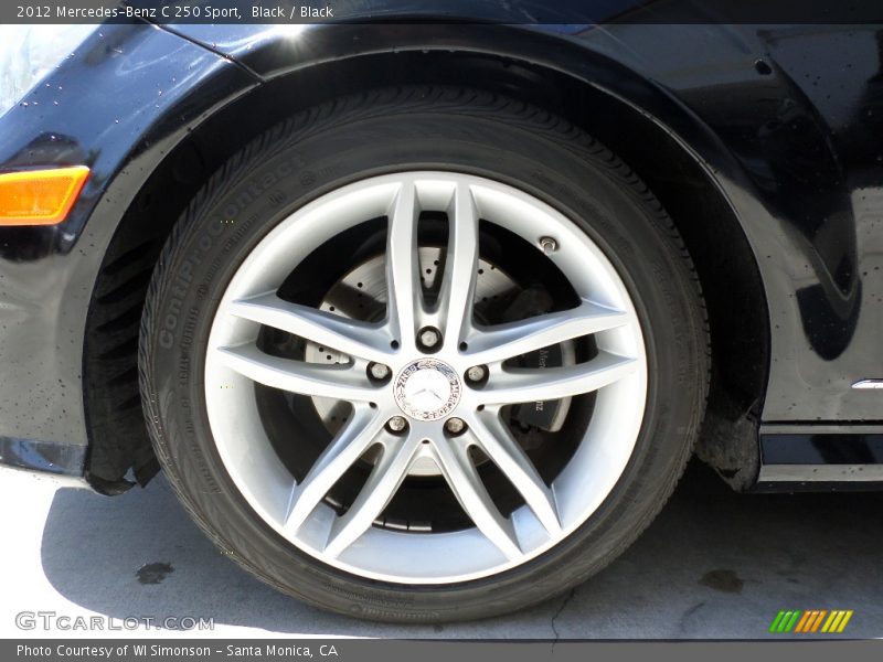 Black / Black 2012 Mercedes-Benz C 250 Sport