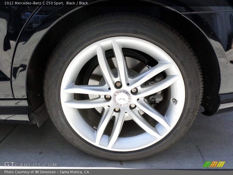 Black / Black 2012 Mercedes-Benz C 250 Sport