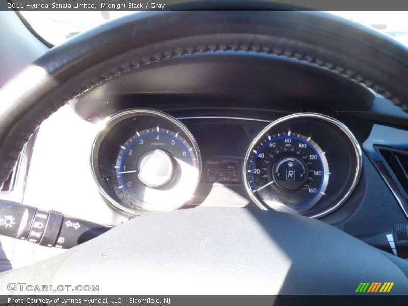 Midnight Black / Gray 2011 Hyundai Sonata Limited