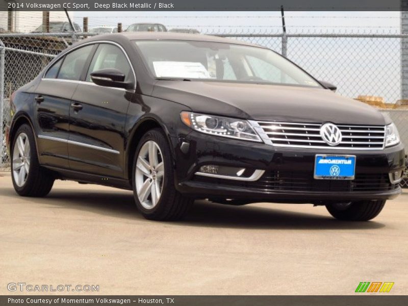 Deep Black Metallic / Black 2014 Volkswagen CC Sport