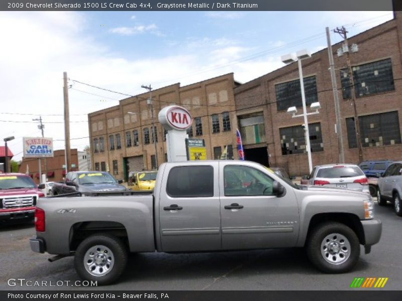 Graystone Metallic / Dark Titanium 2009 Chevrolet Silverado 1500 LS Crew Cab 4x4