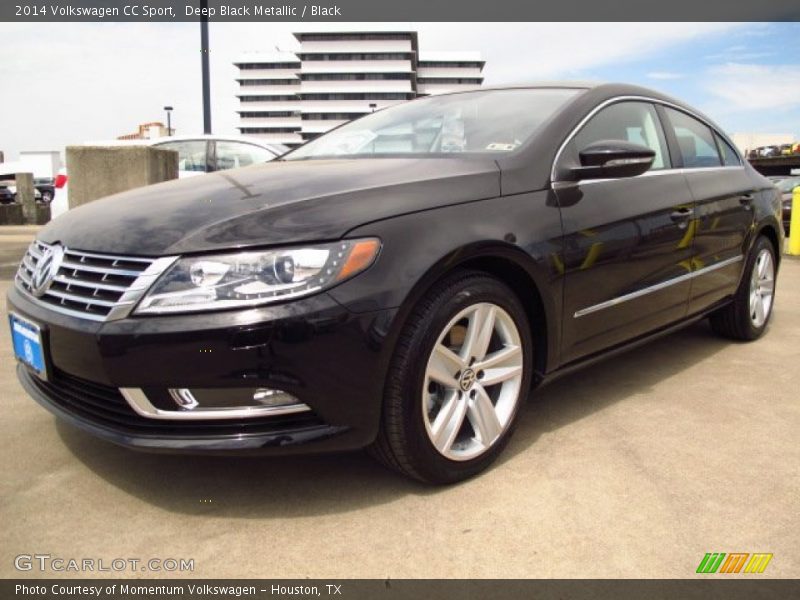 Deep Black Metallic / Black 2014 Volkswagen CC Sport