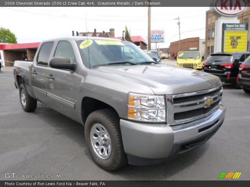 Graystone Metallic / Dark Titanium 2009 Chevrolet Silverado 1500 LS Crew Cab 4x4